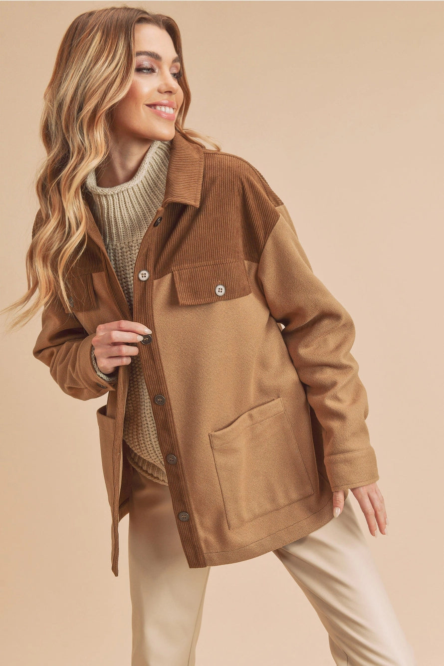 Emilia Chore Coat in Tan