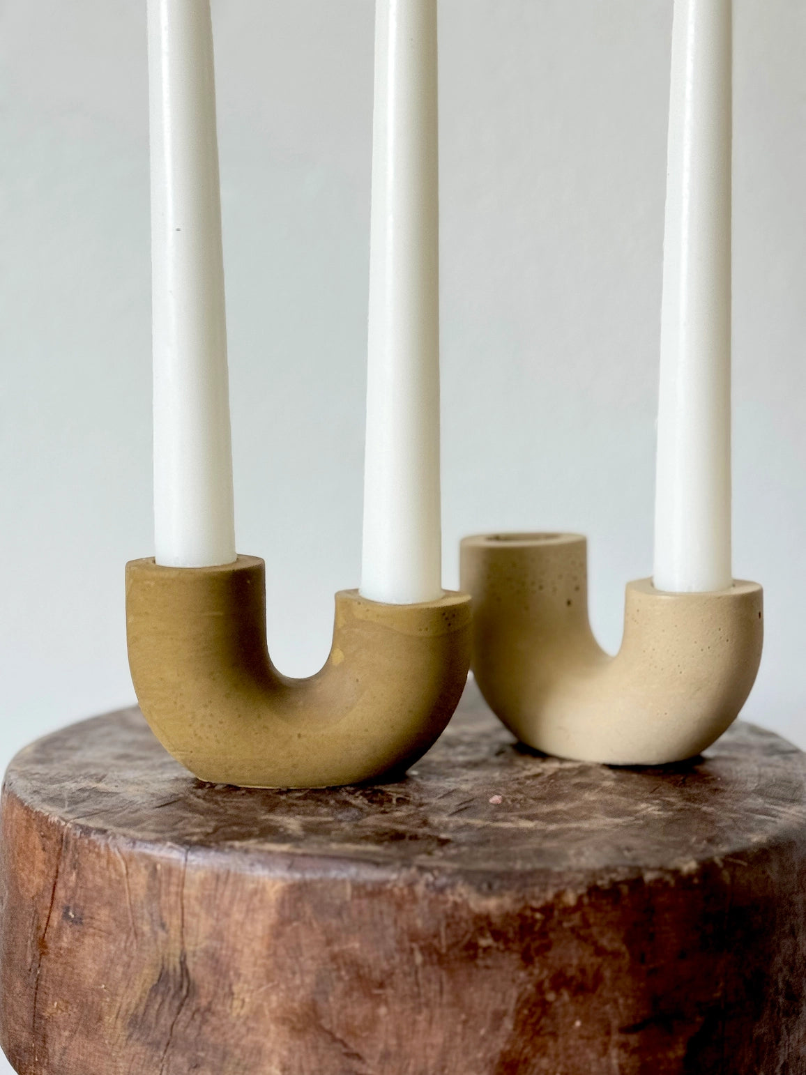 Dya Double Taper Candle Holder