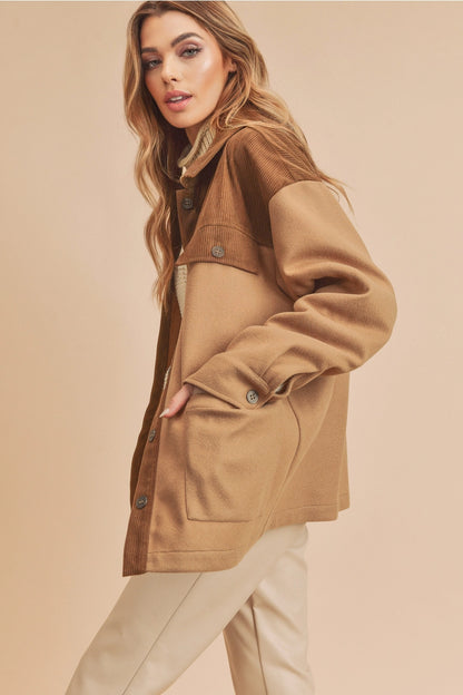 Emilia Chore Coat in Tan